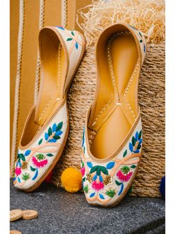 NR by Nidhi Rathi - Women Multi-Color Embroidered Mojaris Flats