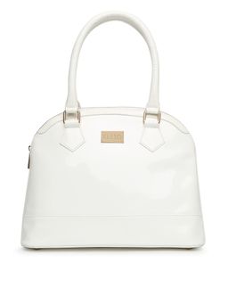 KLEIO - Solid Color Soft Patent PU Leather Party Satchel Handbag For Women And Girls