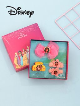 Yellow Bee - Moana Hair Accessories Set for Girls- Yellow, Pack of 4