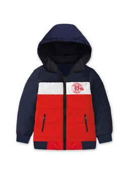 Trampoline - Red Colorblock Regular Fit Jacket
