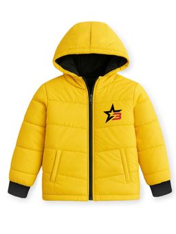 Trampoline - Yellow Solid/Plain Regular Fit Jacket