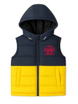 Trampoline - Navy Blue Colorblock Regular Fit Jacket