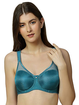 Triumph - Minimizer 121 Wired Non Padded Comfortable High Support Big Cup Bra - Blue