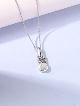 Ornate Jewels - 925 Silver 0.30 Carat Natural Ethiopian Opal Celestial Necklace for Women & Girls