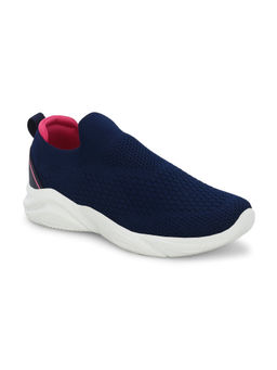 Off Limits - Navy Blue Women Lace-Up Walking Shoes