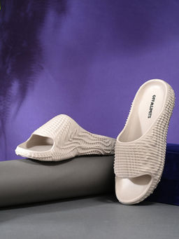 Off Limits - Men Beige Vibe Slides