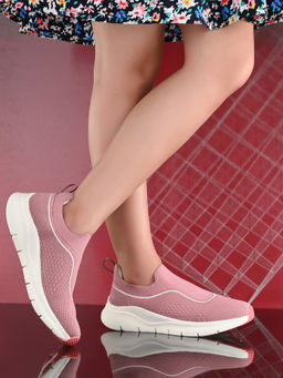 Off Limits - Pink Women Lace-Up Walking Shoes