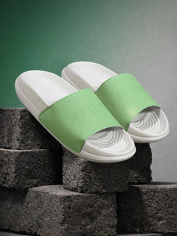 Off Limits - Men Green Marshmallow Slides