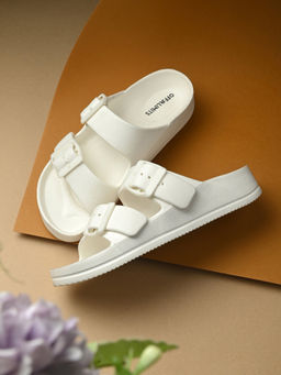 Off Limits - Women Off White Flamenco Sandals