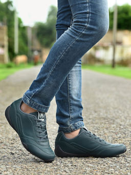 Off Limits - Teal Men Lace-Up Walking Shoes