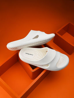 Off Limits - Men White Miami Slides