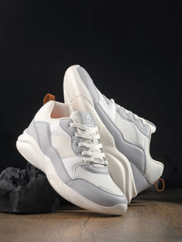 Off Limits - Grey Men Lace-Up Sneakers