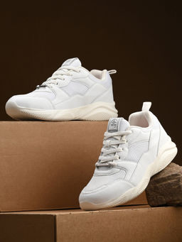 Off Limits - Off White Women's Lace-Up Sneakers