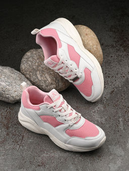 Off Limits - Pink Women Lace-Up Sneakers