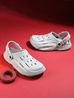 Off Limits - Men Grey Grande Clogs