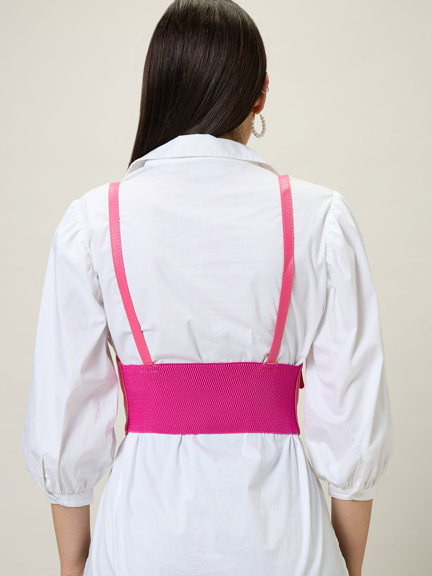 pink corset belt