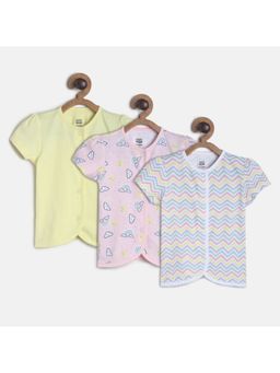 MINI KLUB - Baby Girls Multi Front Open Vest (Set of 3)