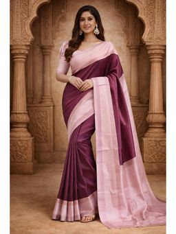 Anjaneya Sarees - Banarasi Silk Woven Saree with Unstitched Blouse