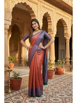 Anjaneya Sarees - Banarasi Silk Woven Saree with Unstitched Blouse