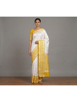 Anjaneya Sarees - Banarasi Silk Woven Saree with Unstitched Blouse