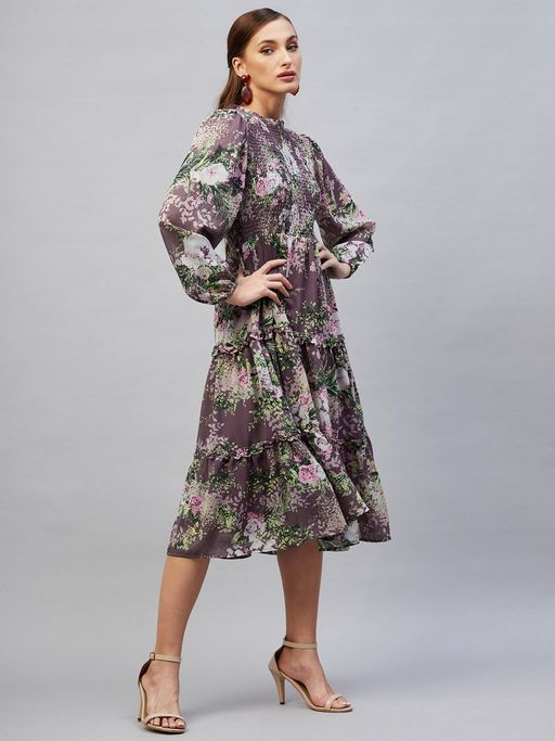 white christmas dresses Paloma Dress in Mauve | Eve Gravel main image 0