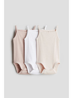 H&M - Kids Multi-Color 3-Pack Sleeveless Bodysuits