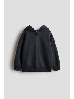 H&M - Kids Grey Oversized Zip-Through Hoodie