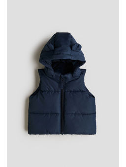 H&M - Kids Navy Blue Hooded Puffer Gilet