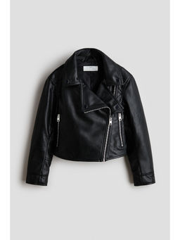 H&M - Girls Black Biker Jacket