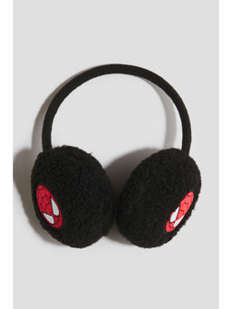H&M - Boys Black Motif-Detail Earmuffs