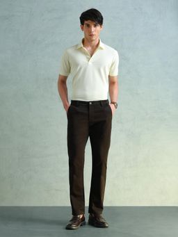 Arrow Sports - Brown Solid Slim Fit Trouser