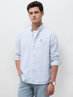 U.S. Polo Assn. Denim Co. - Blue Stripes Regular Fit Shirt