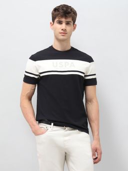 U.S. Polo Assn. Denim Co. - Black Colorblock Slim Fit T-Shirt