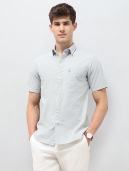 U.S. POLO ASSN. - Green Solid Tailored Fit Shirt