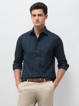 U.S. POLO ASSN. - Green Stripes Tailored Fit Shirt