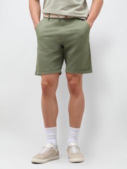 U.S. POLO ASSN. - Green Printed Slim Fit Shorts