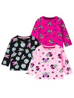 Kuchipoo - Multi-Color Disney Girls Regular Fit Full Sleeves Cotton T-Shirts