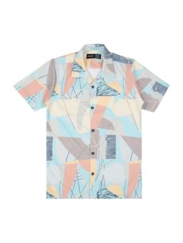 CAVIO - Green Cotton Shirt And Shorts Half Sleaves Printed