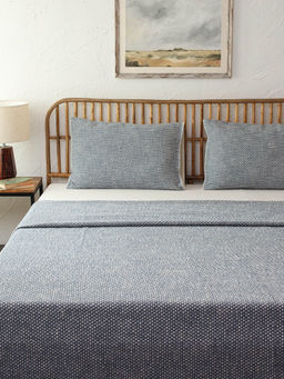 House This - Vindhya Bedcover Dark Blue