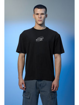 Snitch - Stars Within Foil Print Oversized T-Shirt