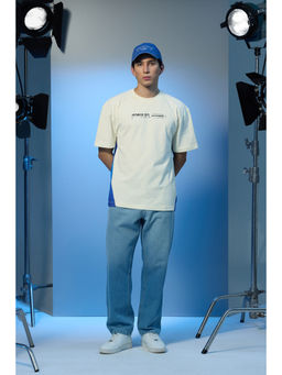 Snitch - Stars Within Dreamscape Panelled Oversized T-Shirt