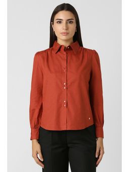 Van Heusen - Women Red Dots Full Sleeves Formal Shirt