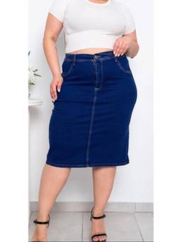 Tripursundari Fashion - Women's Navy Blue Solid Midi Skirt