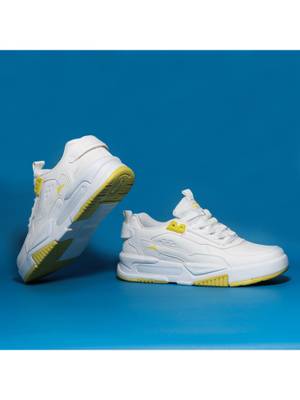 Buy JQR SIGNATURE White & Yellow Men Sneakers UK 10 - Image 1