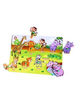 TOYTALES - Educational Wildlife Puzzle Game Wooden Puzzles For Boys & Girls (30 cm)