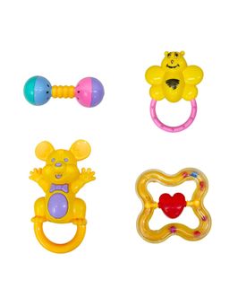 TOYTALES - Non Toxic Baby Rattle Toys For Kids 4Pcs Rattles For Babies (24 cm)