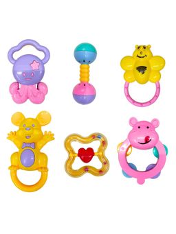 TOYTALES - Non Toxic Baby Rattle Toys For Kids 6Pcs Rattles For Babies (31 cm)