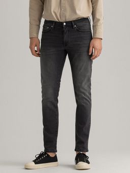 GANT - Men Grey Self Design Slim Fit Jeans