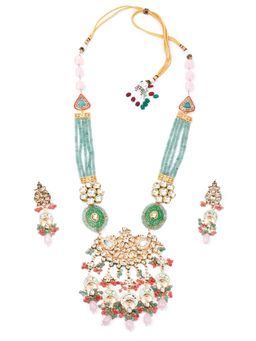 Odette - Women Royal Multi-Color Kundan Long Necklace Set