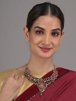 Odette - Multi-Color Stone Embellished Necklace Set